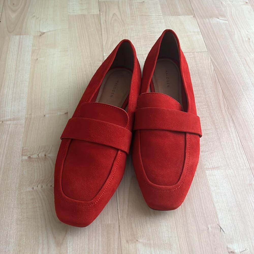 Halogen Red Suede Loafers - Picture 4 of 13